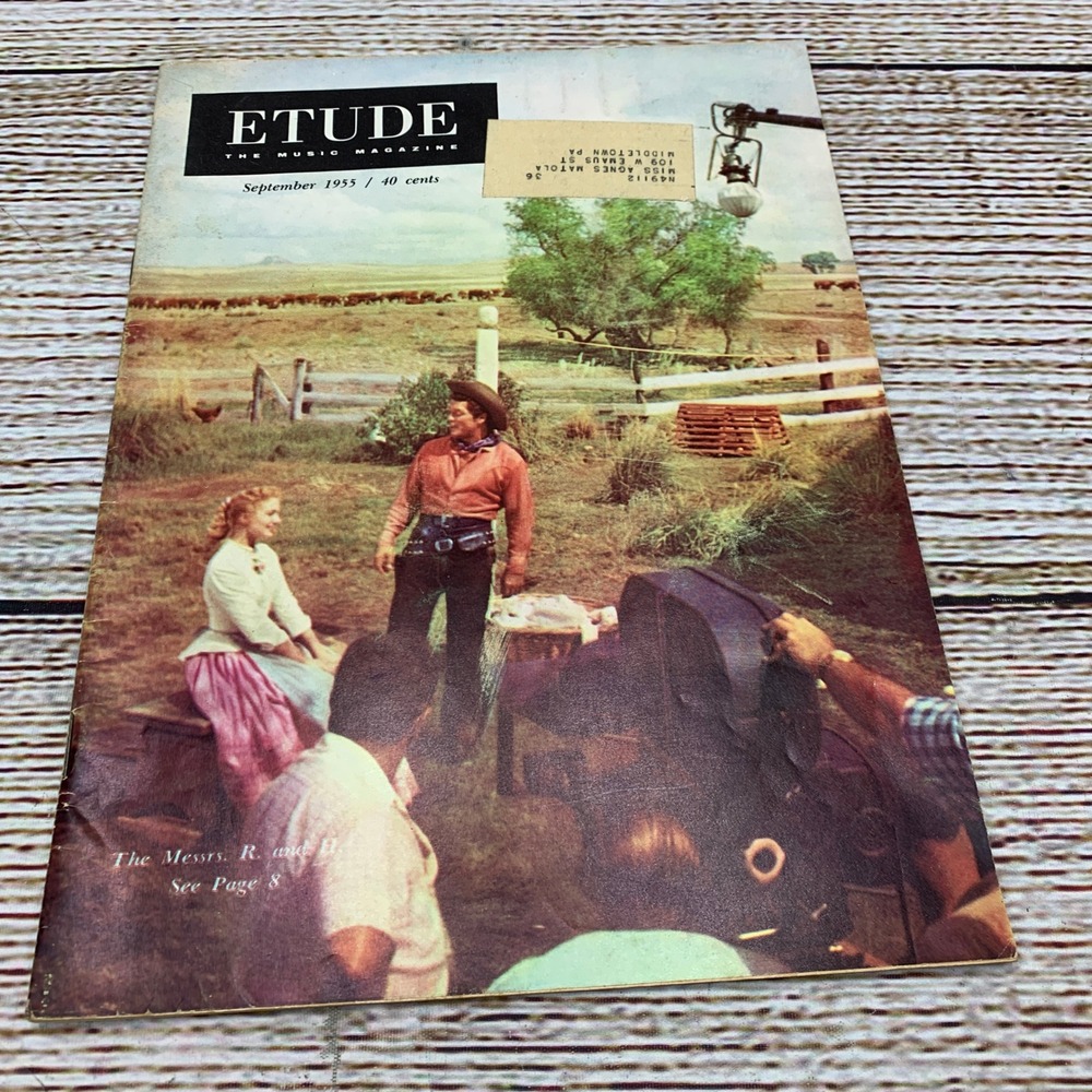 Etude The Music Magazine September 1955 Vintage Collectible Issue